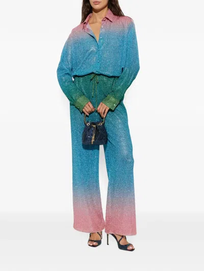 Oseree Gradient-effect Shirt In Multi