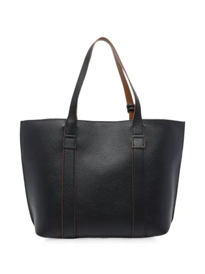Hogan Small Script Tote Bag In Black