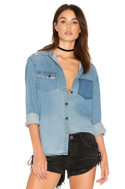 One Teaspoon The Southbank Shirt In Blue Jane