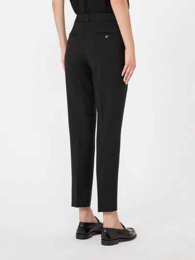 Weekend Max Mara Belt Loop Casual Pants In Black