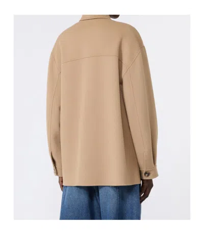 Weekend Max Mara Double Wool Jacket In Brown