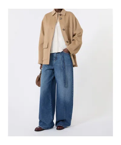 Weekend Max Mara Double Wool Jacket In Brown