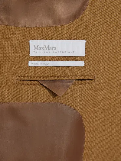 Max Mara Long-sleeved Jacket In Brown