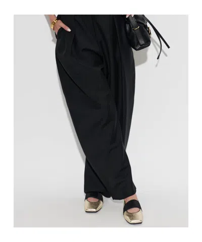 Givenchy Sliced Metallic Leather Ballet Flats In Gold