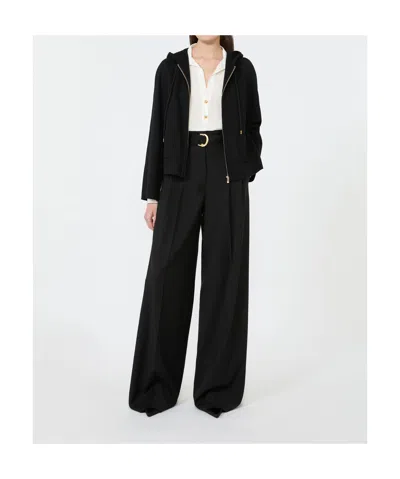 Max Mara Studio Long-sleeve Silk Polo In White