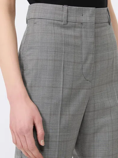 Sportmax Spxanfora Prince Of Wales Check Trousers In Gray