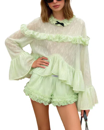 Adele Berto Blouse In Green