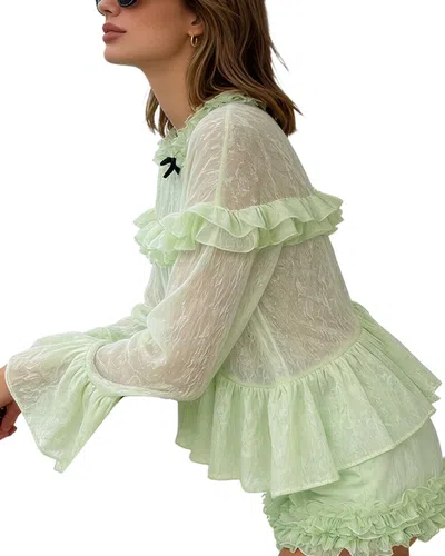 Adele Berto Blouse In Green