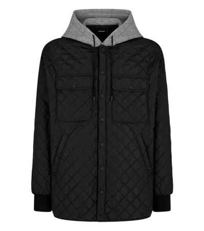 Dsquared2 Man Jacket Black Size L Polyamide In Black