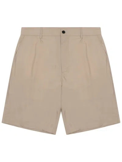 Department Five Beige Regular Solid Shorts In Brown