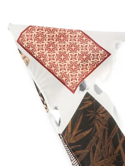 Erika Cavallini Patchwork-print Scarf In Multi