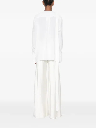 Francesco Murano Bluse Mit Cut-outs In White