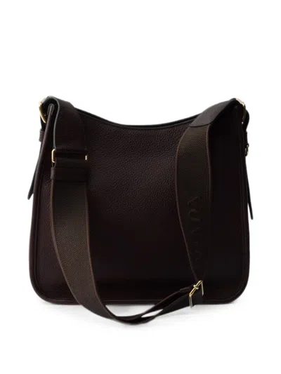 Prada Medium Leather Bag In Brown