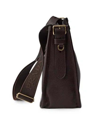 Prada Medium Leather Bag In Brown