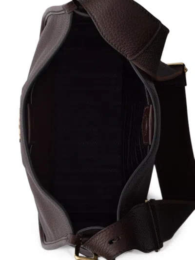 Prada Medium Leather Bag In Brown