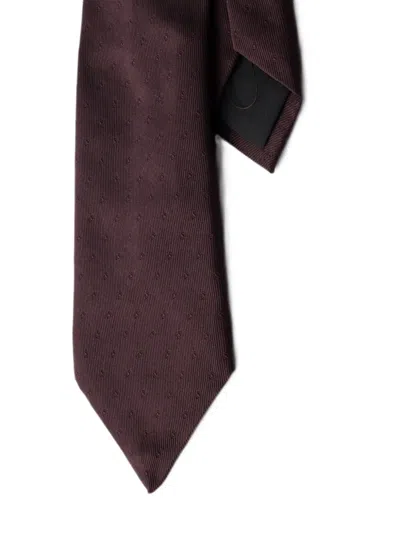 Prada Silk Tie In Red