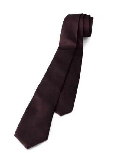 Prada Silk Tie In Red