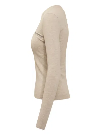 Isabel Marant Gio Pullover Mit Reissverschluss In Brown