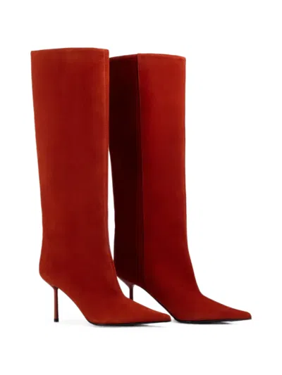 Le Silla Bella Suede Boots In Multi