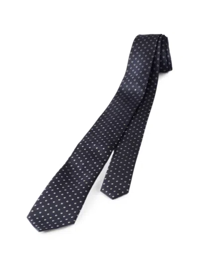 Prada Silk Tie In Blue