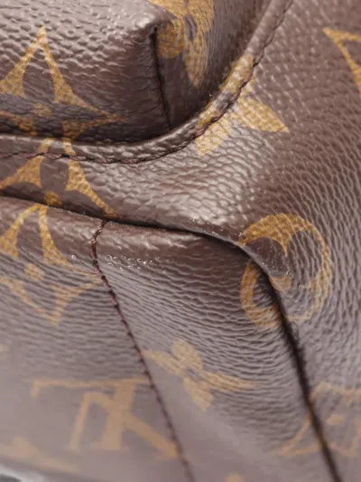 Pre-owned Louis Vuitton 2018 Mini Palm Springs Monogram Backpack In Brown