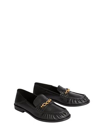 Balmain Sync Smooth-leather Loafers In Animal Print