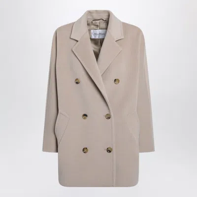 Max Mara Tailored Jacket Double Breasted Back Vent In Neutral