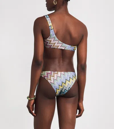Missoni One-shoulder Zigzag Bikini Set