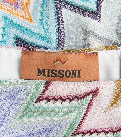 Missoni One-shoulder Zigzag Bikini Set