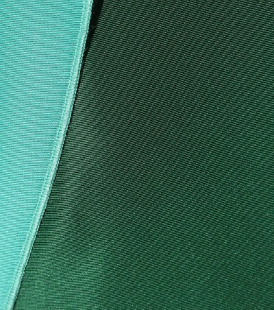 Shop Prada Silk Jacket In Green