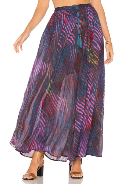 Shop Free People True To You Maxi Skirt In Blue
