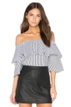 DAVID LERNER OFF SHOULDER TOP