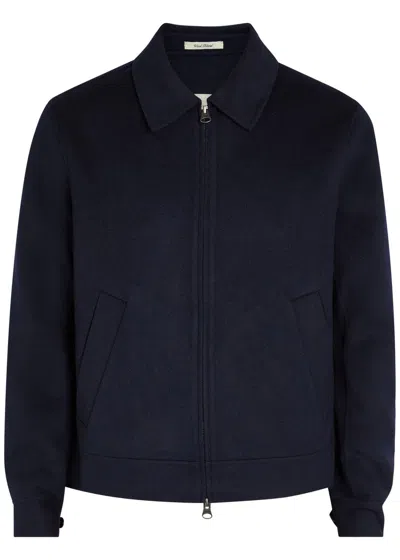 Gant Zip-up Bomber Jacket In Navy