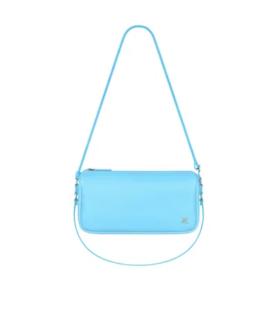 Courrèges Small Three Sixty Shoulder Bag In Blue