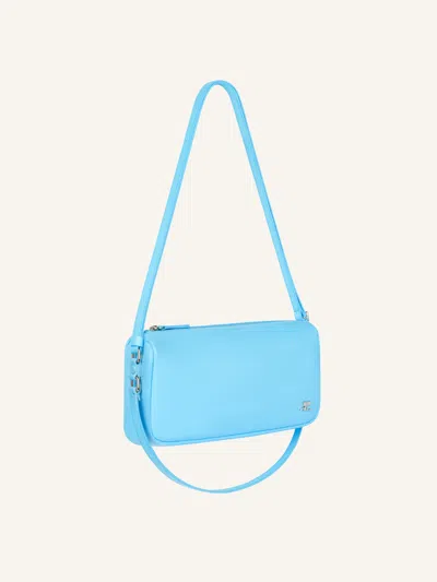 Courrèges Small Three Sixty Shoulder Bag In Blue