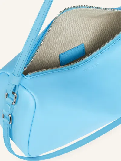 Courrèges Small Three Sixty Shoulder Bag In Blue