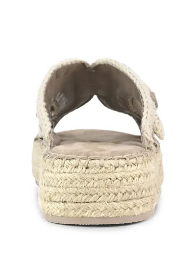 CROCHET-STITCH BUCKLED SANDALS