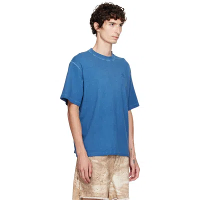 Camperlab Blue Logo Boxy T-shirt In Blue