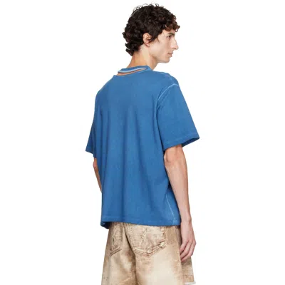 Camperlab Blue Logo Boxy T-shirt In Blue
