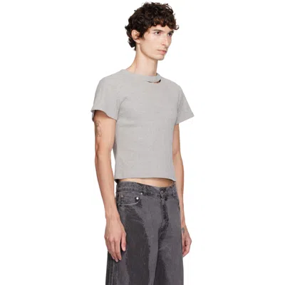 Camperlab Gray Cut-out T-shirt In Gray