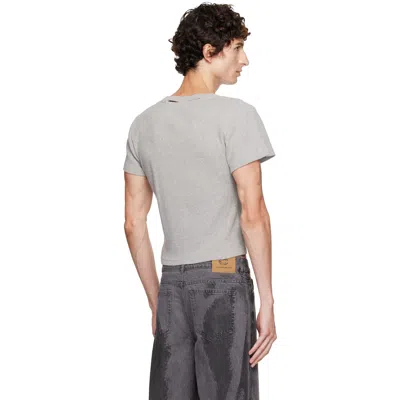 Camperlab Gray Cut-out T-shirt In Gray