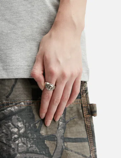 Twojeys Skull Signet Ring In Silver/银色/銀色/실버/シルバー