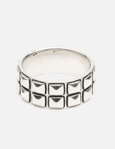 Twojeys Double Studded Ring In Silver/银色/銀色/실버/シルバー