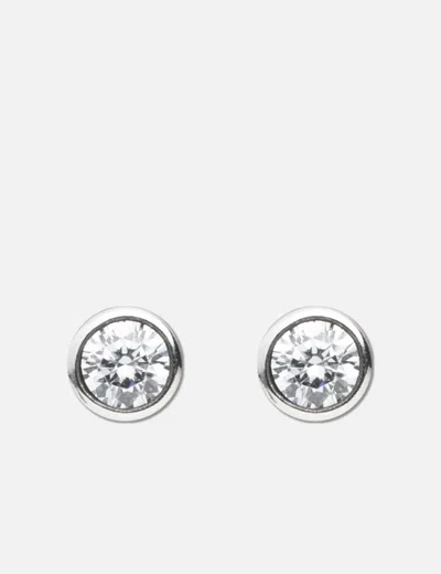 Twojeys Stone Stud Starline Earring In Silver/银色/銀色/실버/シルバー