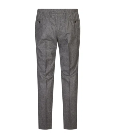 Corneliani Drawstring Casual Pants In Gray