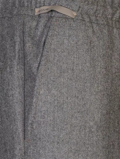 Corneliani Drawstring Casual Pants In Gray