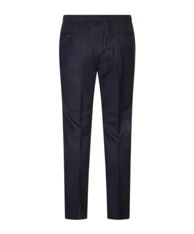 Corneliani Drawstring Casual Pants In Blue