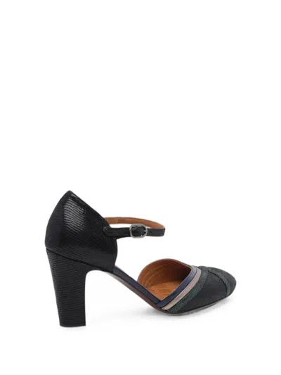 Chie Mihara Mirka Lizard-effect Pumps In Black