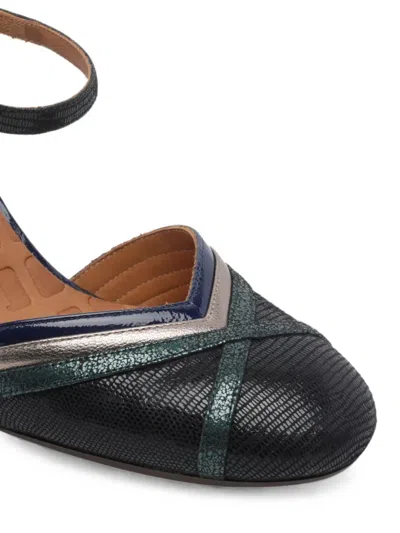 Chie Mihara Mirka Lizard-effect Pumps In Black