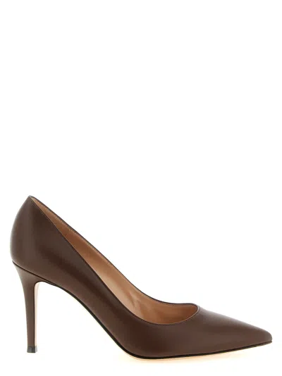 Gianvito Rossi Pointed-toe Pumps In Brown